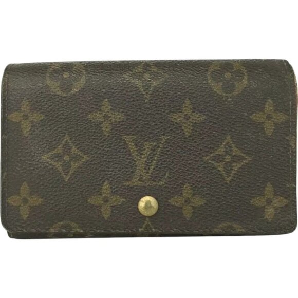 974155BM (L1) Louis Vuitton Wallet Porte Monnaie Billets Tresor Brown Monogram - Picture 1 of 9